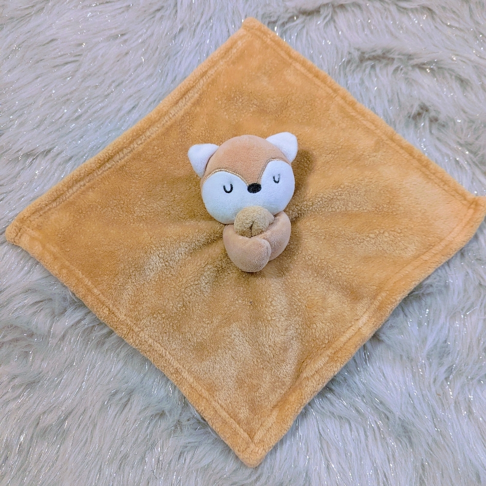 Tahari Tan Fox Lovey Security Blanket